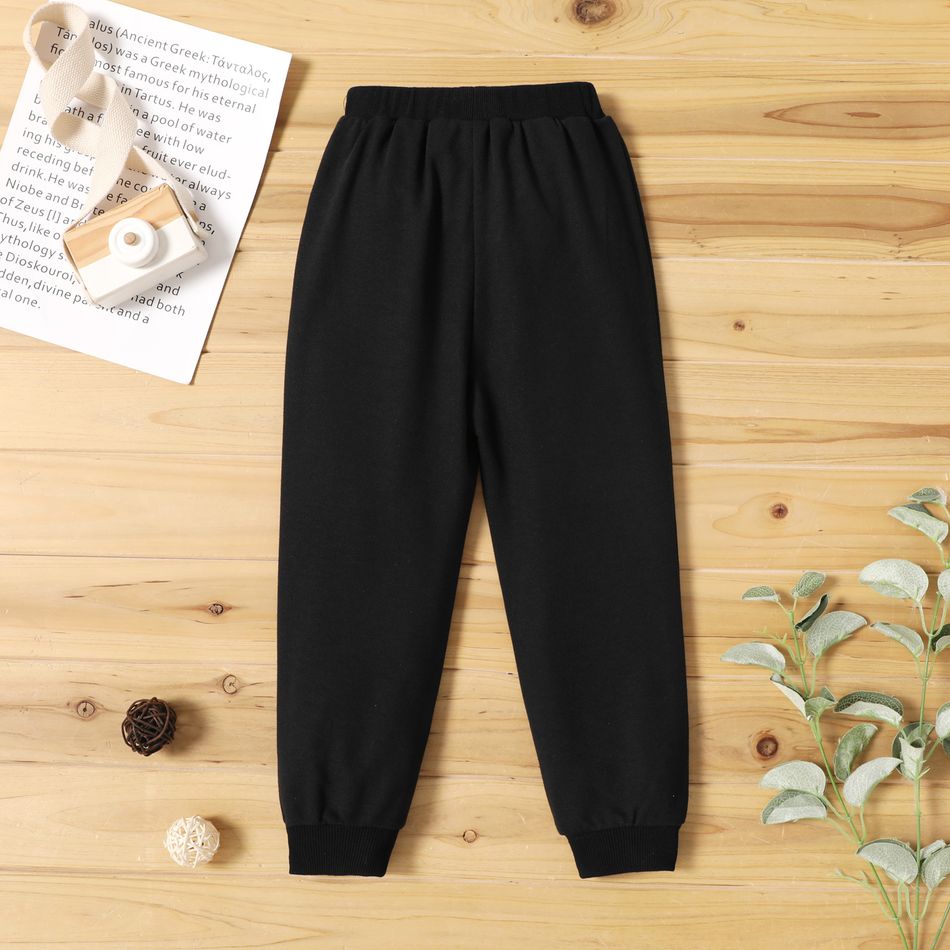 1-piece Toddler Boy Halloween Graphic Sweatshirt/ Elasticized Pants Black big image 2