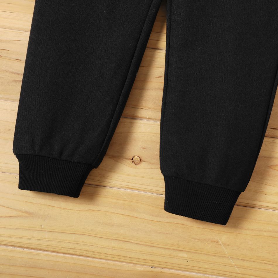 1-piece Toddler Boy Halloween Graphic Sweatshirt/ Elasticized Pants Black big image 3