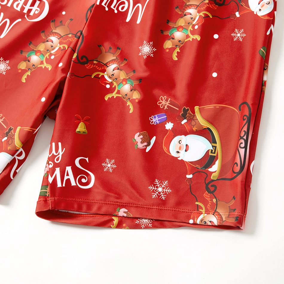 Natal Look de família Conjuntos de roupa para a família Fato de banho Vermelho big image 8