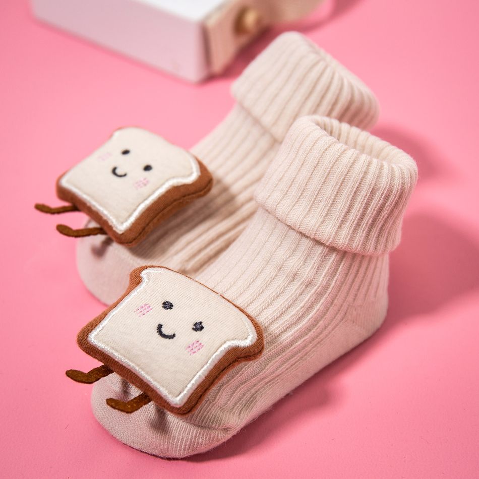 Baby / Toddler Three-dimensional Cartoon Socks Non-slip Floor Socks Dispensing Beige big image 10