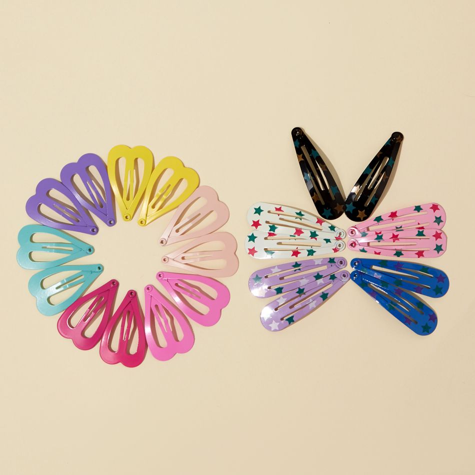 10-pack Multicolor BB Clip Snap Hair Clip for Girls Multi-color big image 8