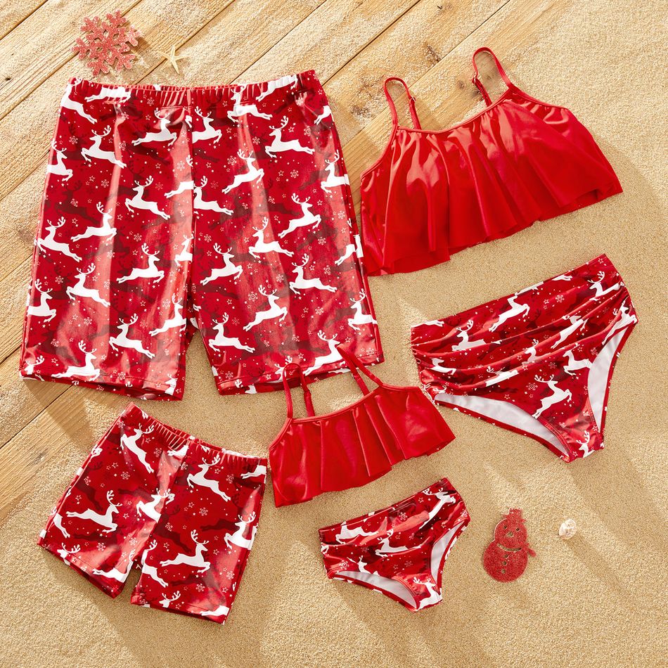 Look de família Conjuntos de roupa para a família Fato de banho Vermelho big image 1