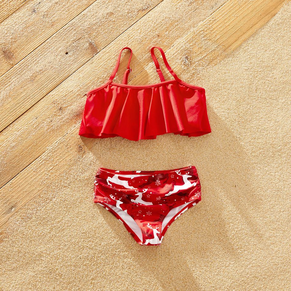 Look de família Conjuntos de roupa para a família Fato de banho Vermelho big image 5