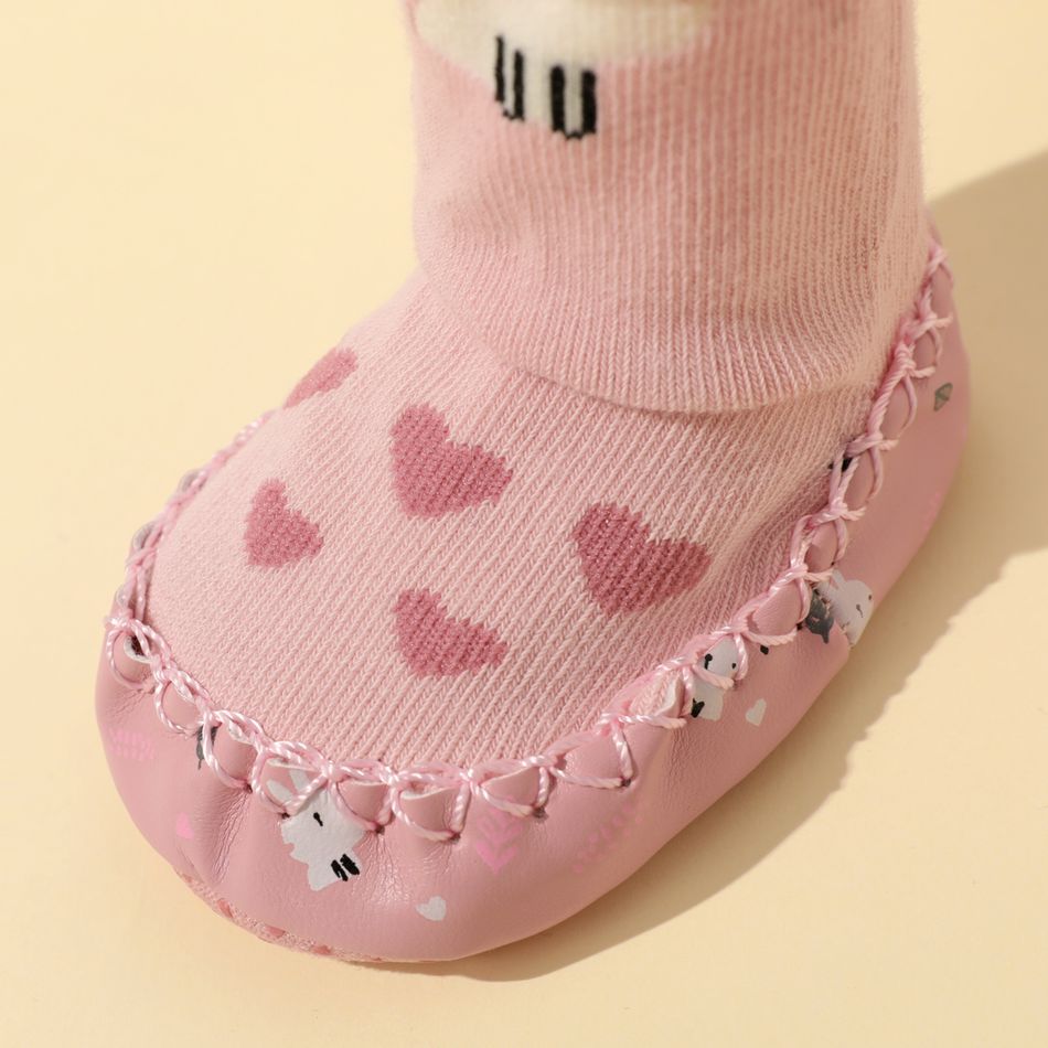 Baby / Toddler Cartoon Animal Print Floor Socks (Socks sole printing pattern is random) Pink big image 9
