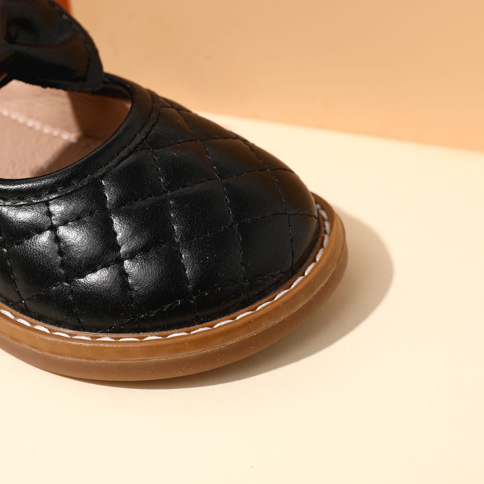 طفل / طفل مبطن بلون القوس ديكور أحذية فيلكرو أسود big image 6