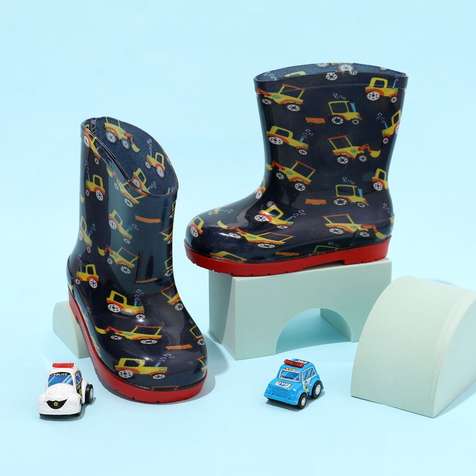 طفل / طفل قطار رافعة شوكية سيارة نمط أحذية المطر متعدد الألوان