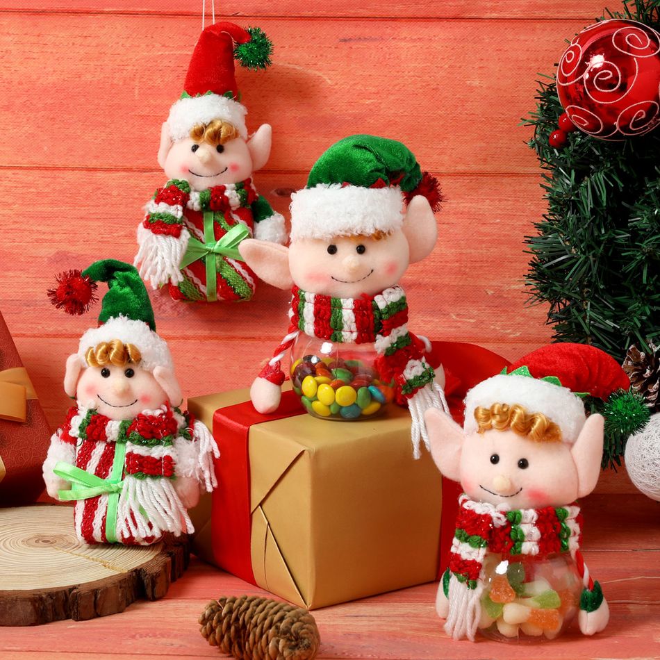 decoração de natal boneca elfo árvore de natal decoração pingente festa festival decoração crianças criança presente Branco