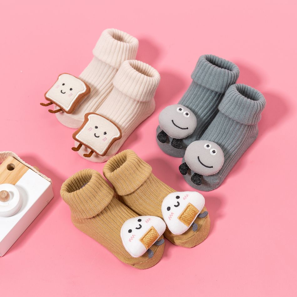 Baby / Toddler Three-dimensional Cartoon Socks Non-slip Floor Socks Dispensing Beige big image 14