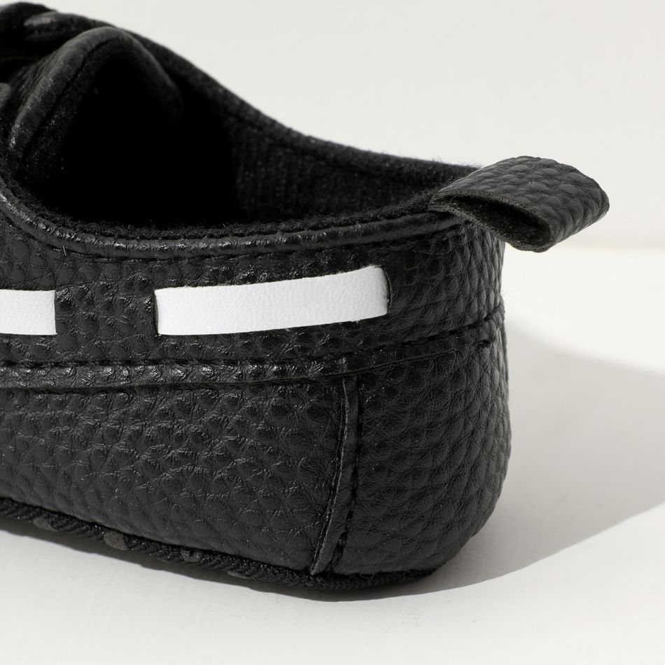 Baby / Toddler Two Tone Slip-on Prewalker Shoes Black big image 4