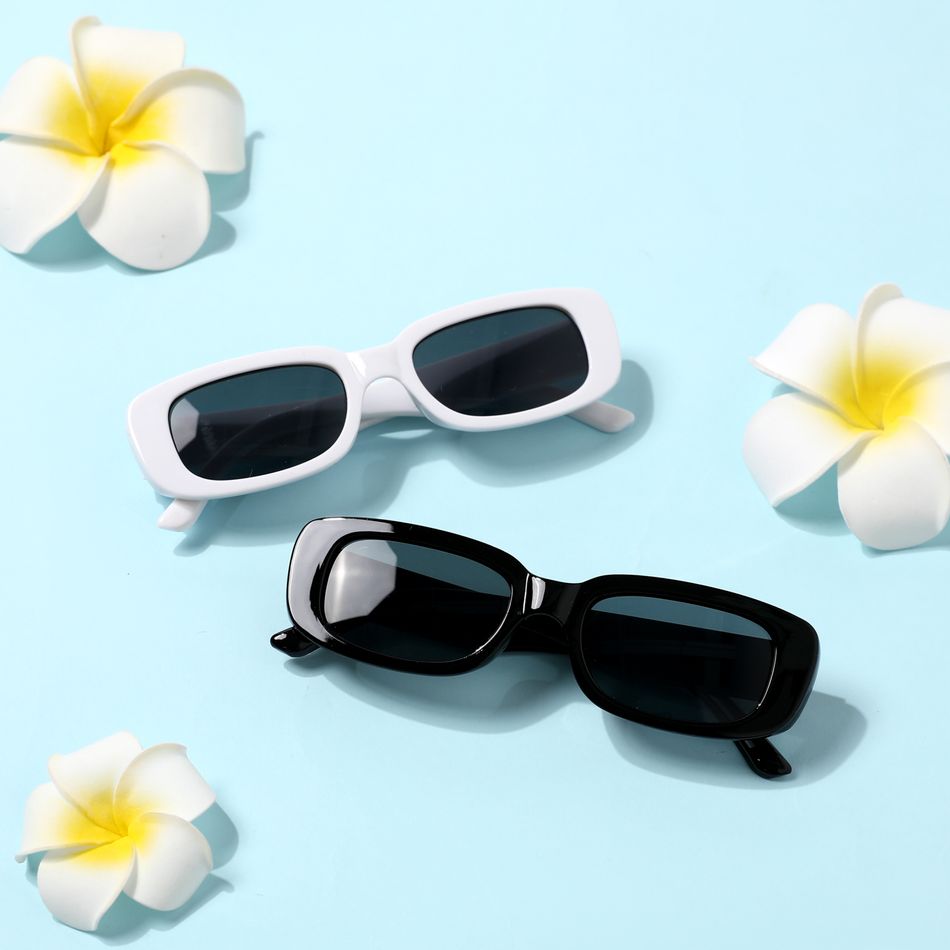 Kids Rectangle Small Frame Decorative Glasses (Random Glasses Case Color) Black big image 6