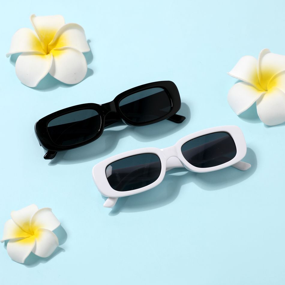 Kids Rectangle Small Frame Decorative Glasses (Random Glasses Case Color) Black big image 7