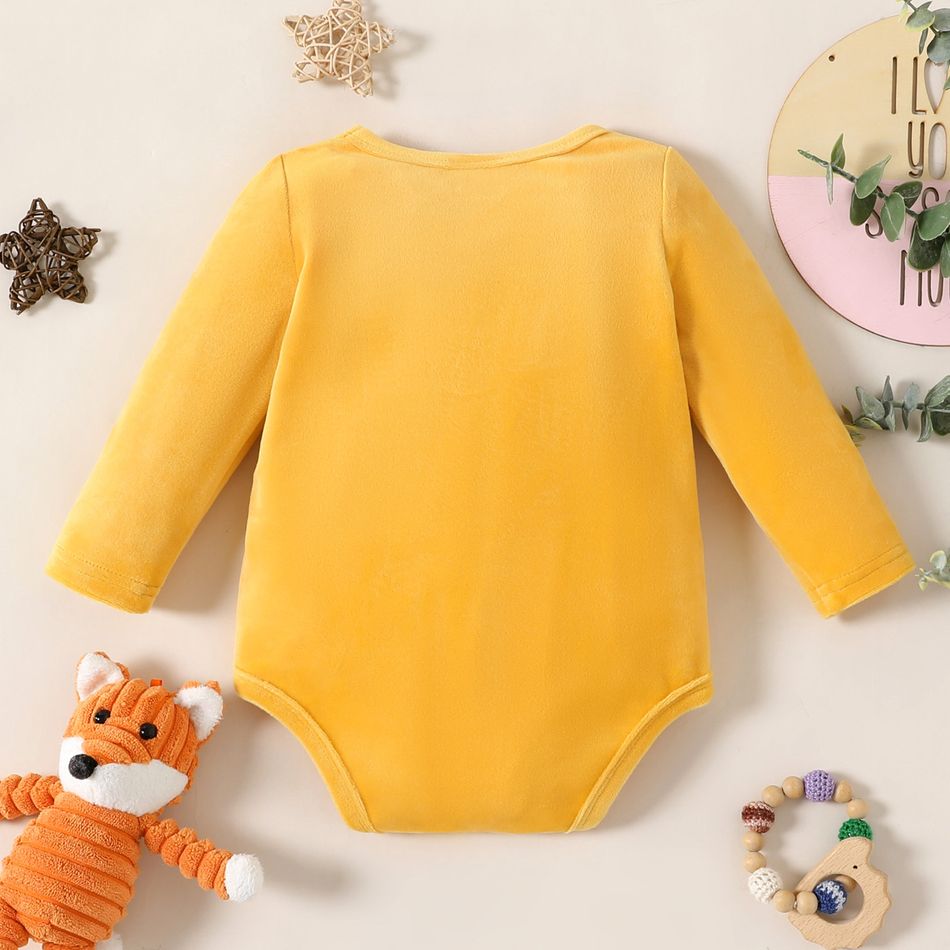 1 unidade Bebé Mulher Costuras de tecido Muitos tipos de animais Infantil Macacão curto Amarelo