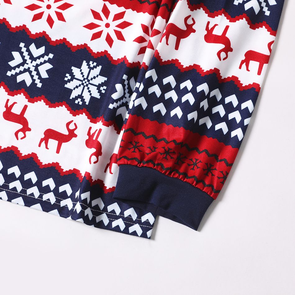 Natal Look de família Manga comprida Conjuntos de roupa para a família Pijamas (Flame Resistant) Preto/Branco/Vermelho big image 4
