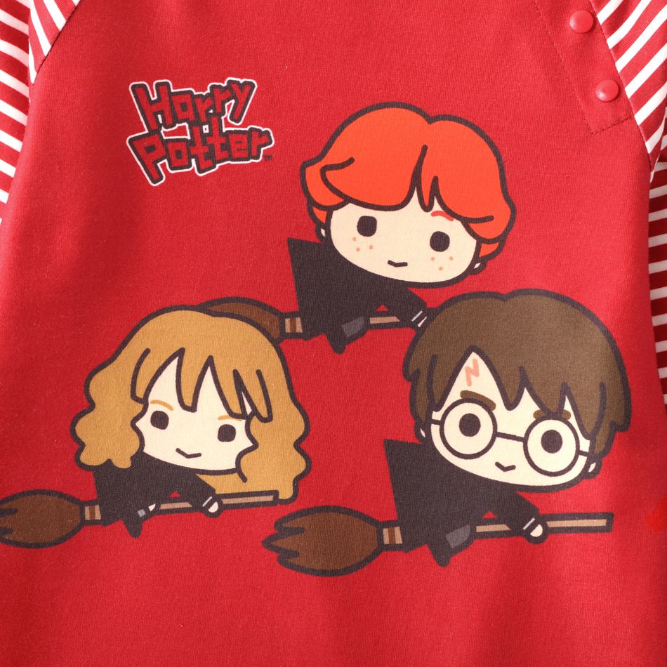Harry Potter Toddler Girl Harry Stripe and Ruffled Red Dress Red big image 4