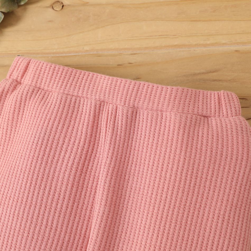 طفل رضيع / فتاة 95٪ القطن الهراء sweatpants وردي غامق big image 4