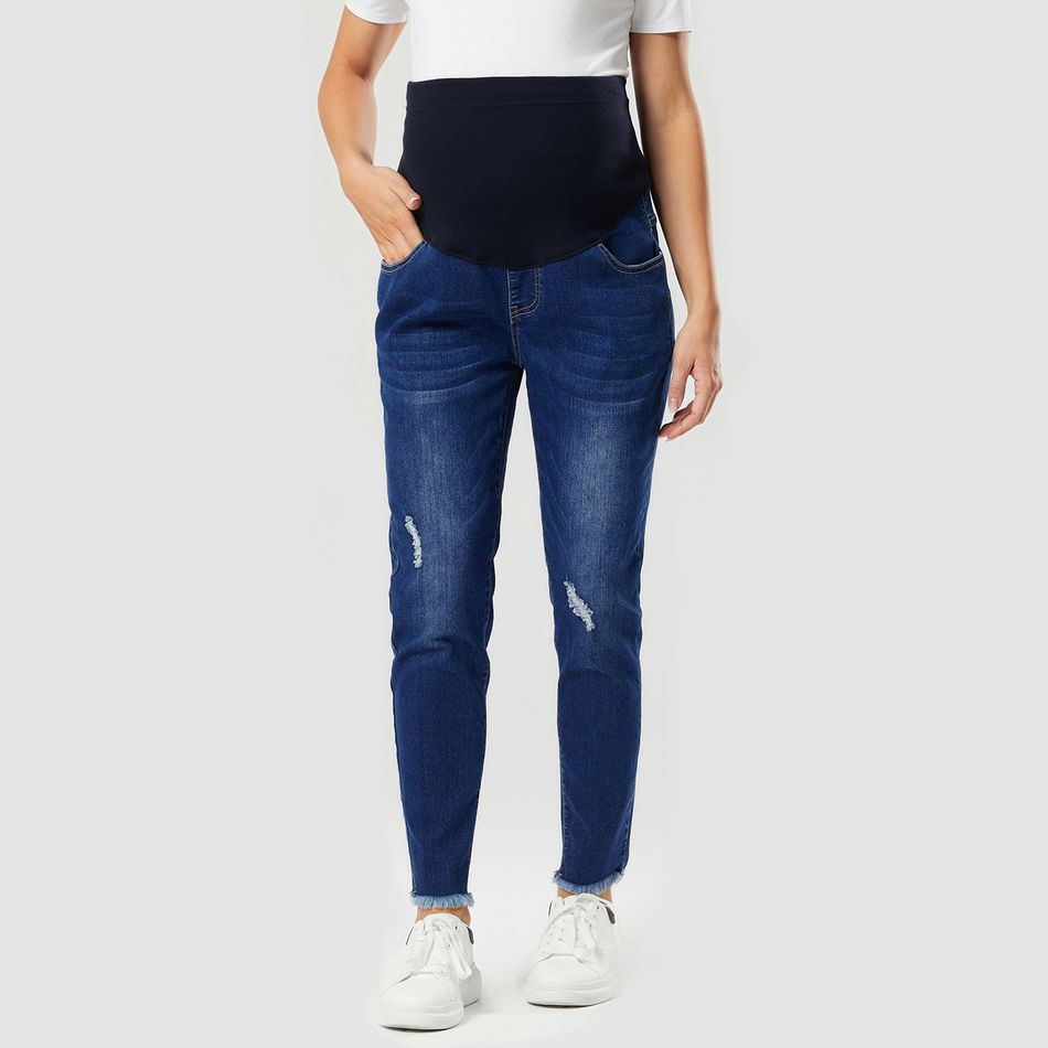 baffi di gatto premaman jeans attillati strappati Solo 23,92€ Patpat IT