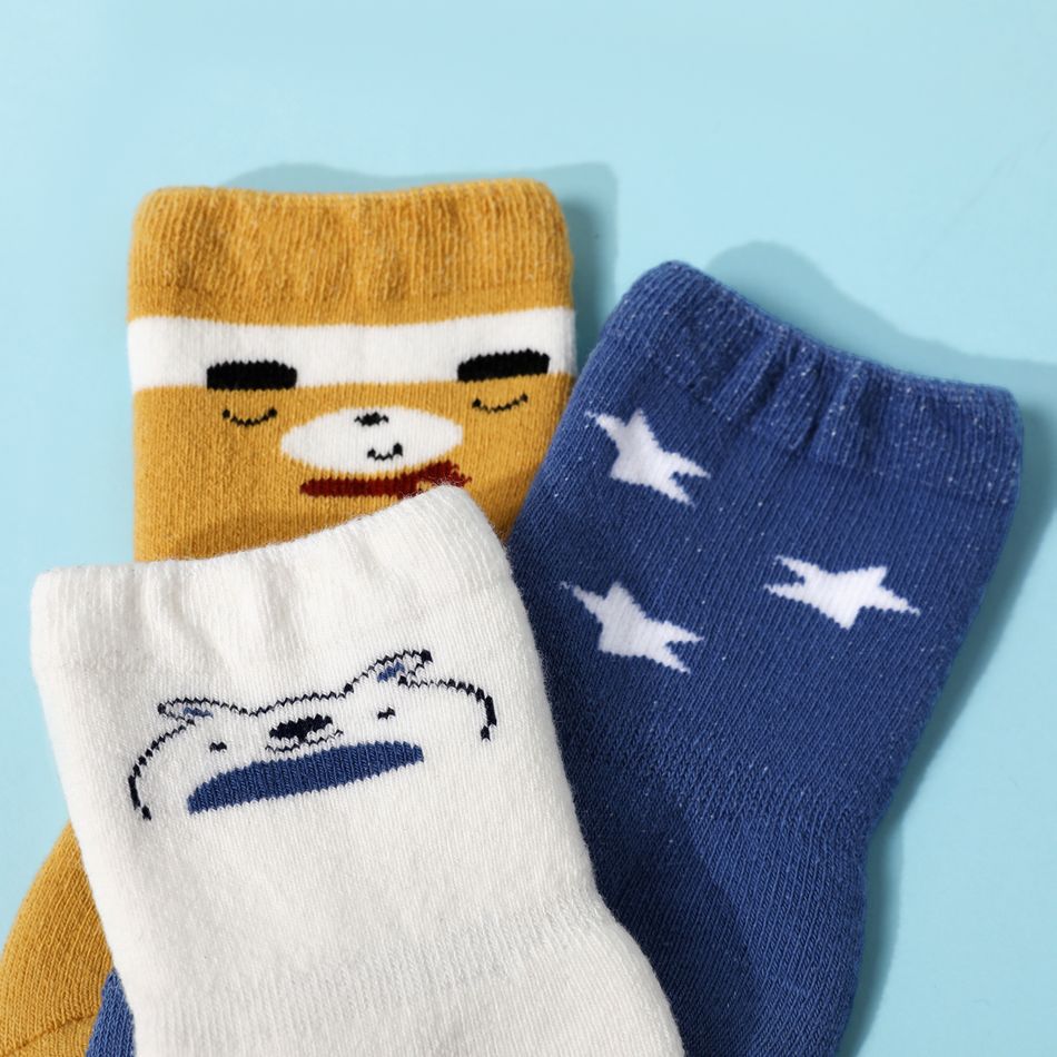 Baby / Toddler Cute Cartoon Striped Winter Thick Terry Socks Yellow big image 4