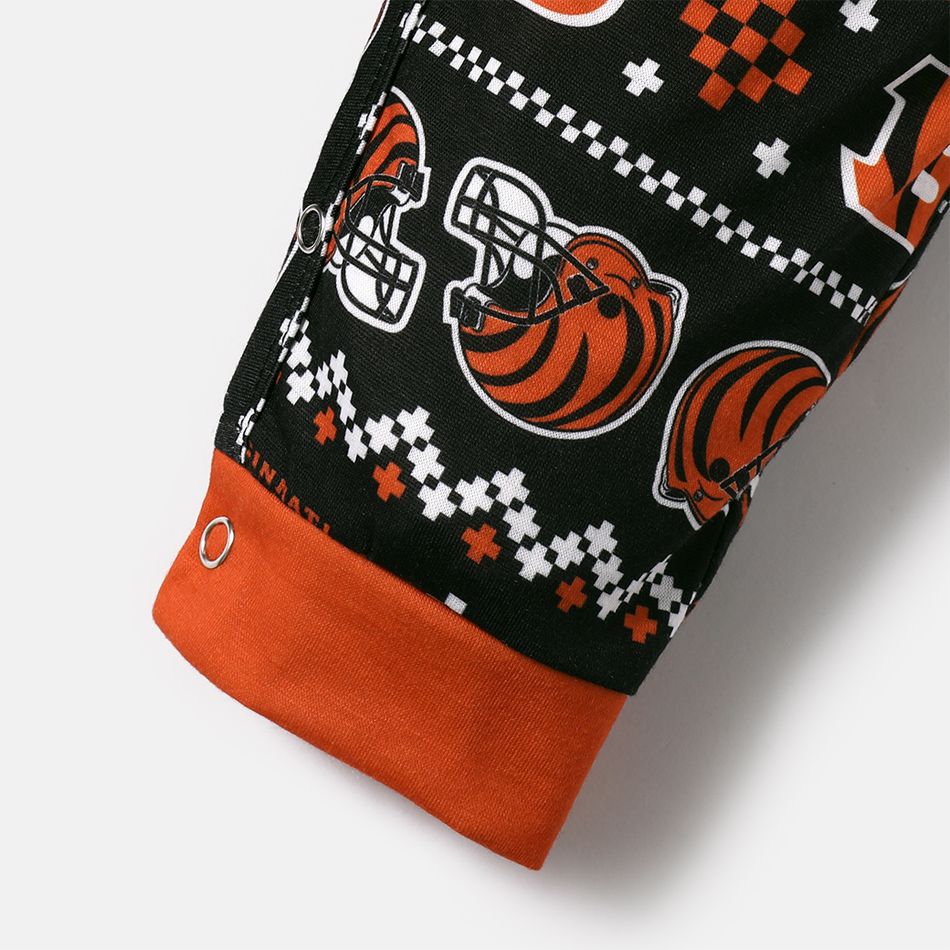 NFL Look de família Manga comprida Conjuntos de roupa para a família Pijamas (Flame Resistant) laranja escuro big image 8