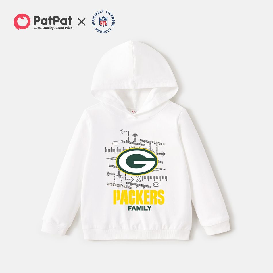 NFL Family Matching PACKERS Logo 100% Cotton Sweatshirts White big image 4