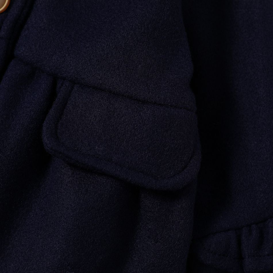 Bebé Menina Bolso cosido Casual Blusões e casacos Azul Escuro big image 5