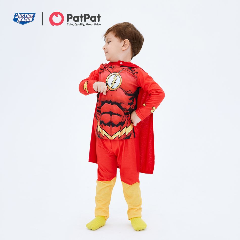 زي تنكري للأبطال الخارقين في لعبة Justice league للأطفال الصغار / البنات مع عباءة مقنعين وقناع للوجه أحمر big image 10