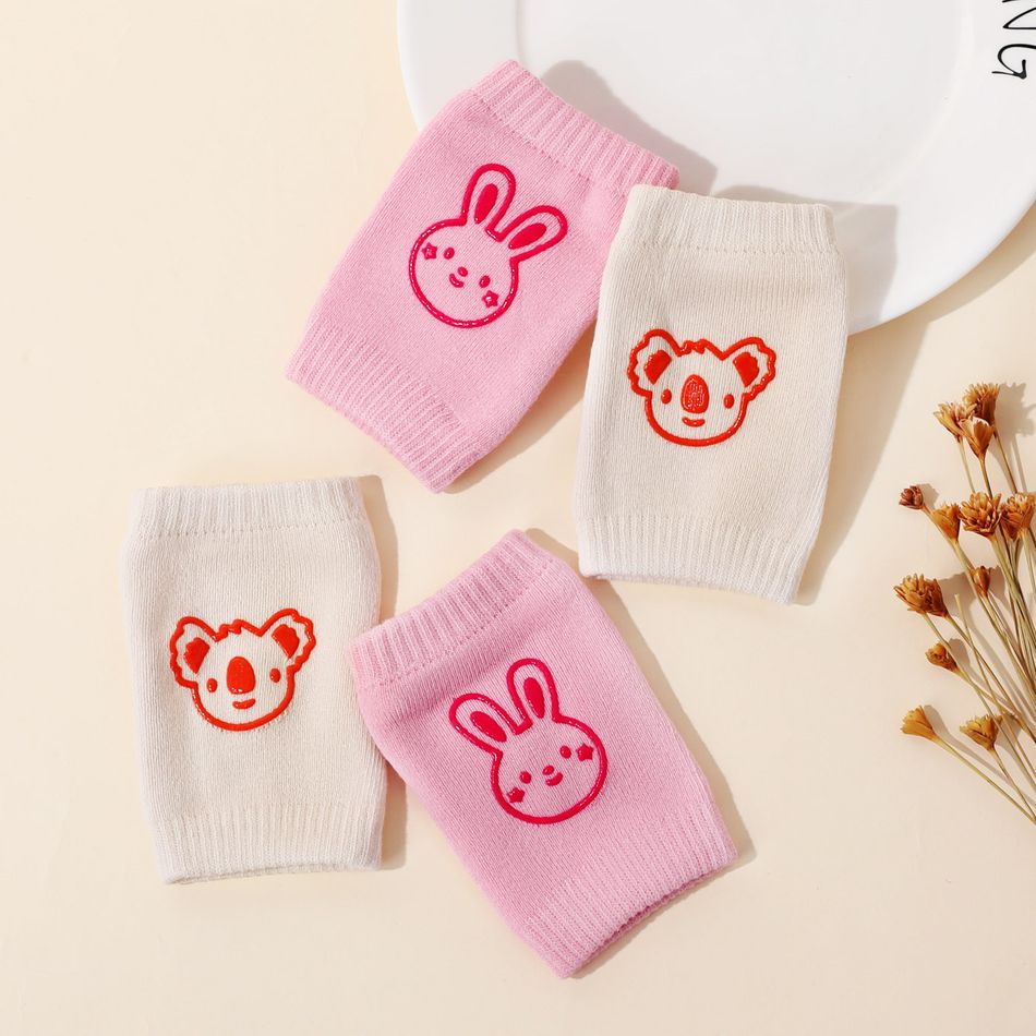 2-pack Baby Cartoon Animal Graphic Anti-fall Knee Pad Color-A