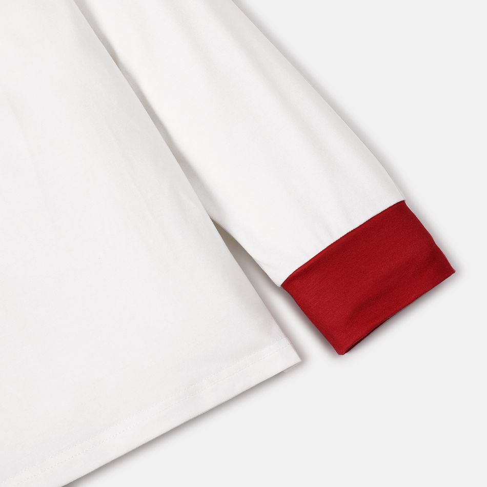 NFL Look de família Manga comprida Conjuntos de roupa para a família Pijamas (Flame Resistant) vermelho branco big image 8