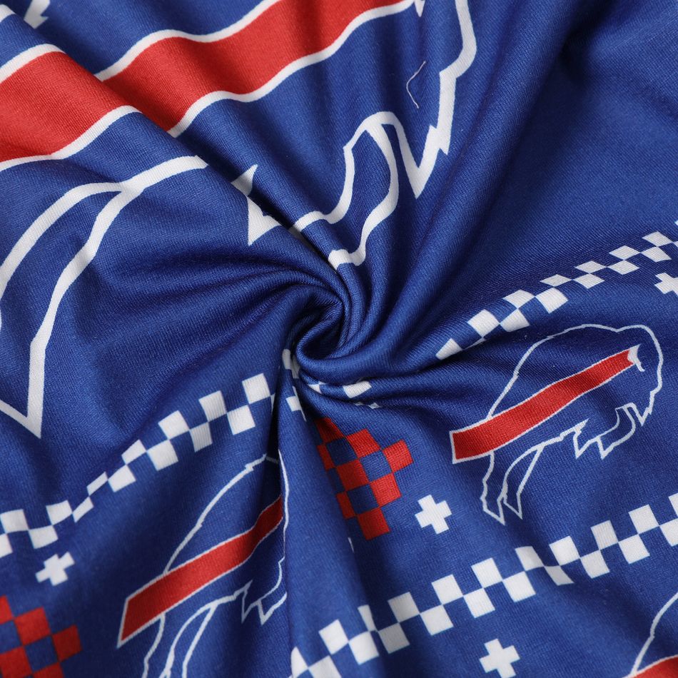 NFL Family Matching BILLS Blue Zip-up Hooded Pajamas Onesies Navy