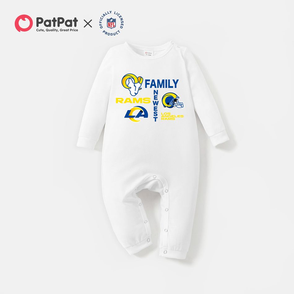 NFL Family Matching LA RAMS Colorblock Long-sleeve Tees ORIGINALWHITE big image 5