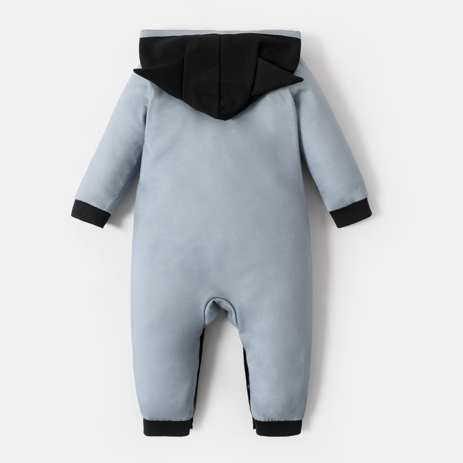 Batman Baby Boy Super Hero Colorblock Jumpsuit Grey big image 3