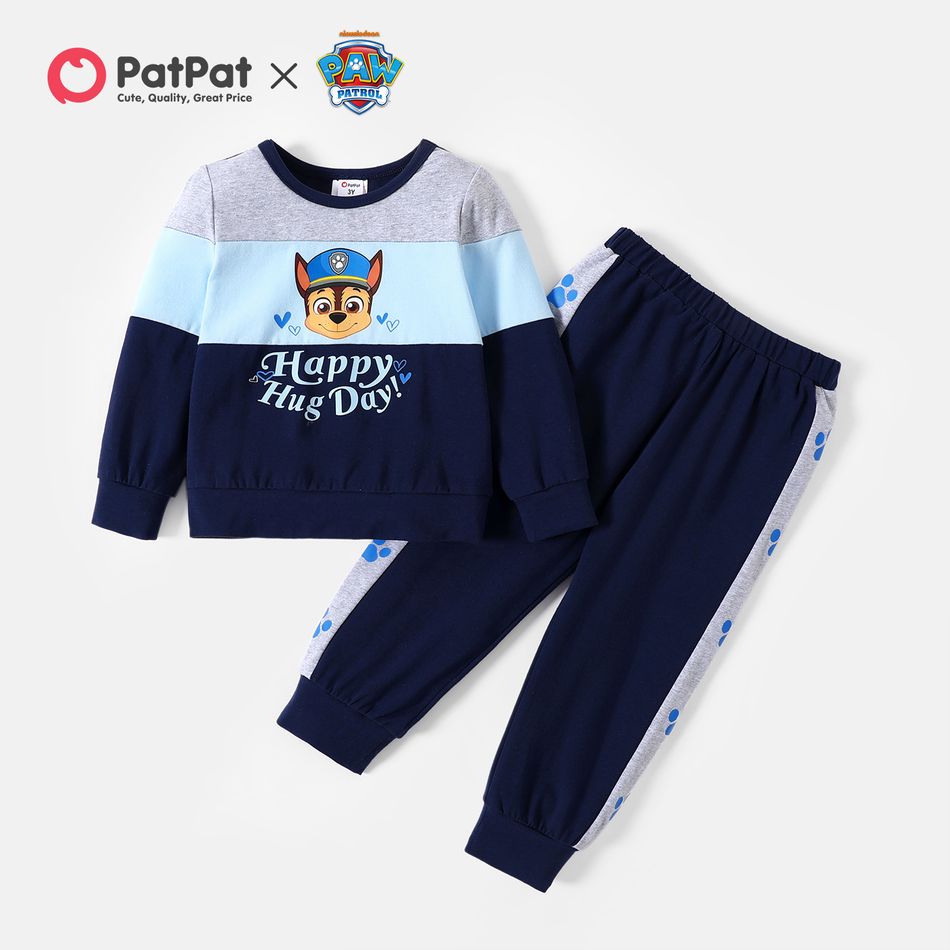 PAW Patrol 2-piece Toddler Boy Cotton Colorblock Top and Pants Set royalblue
