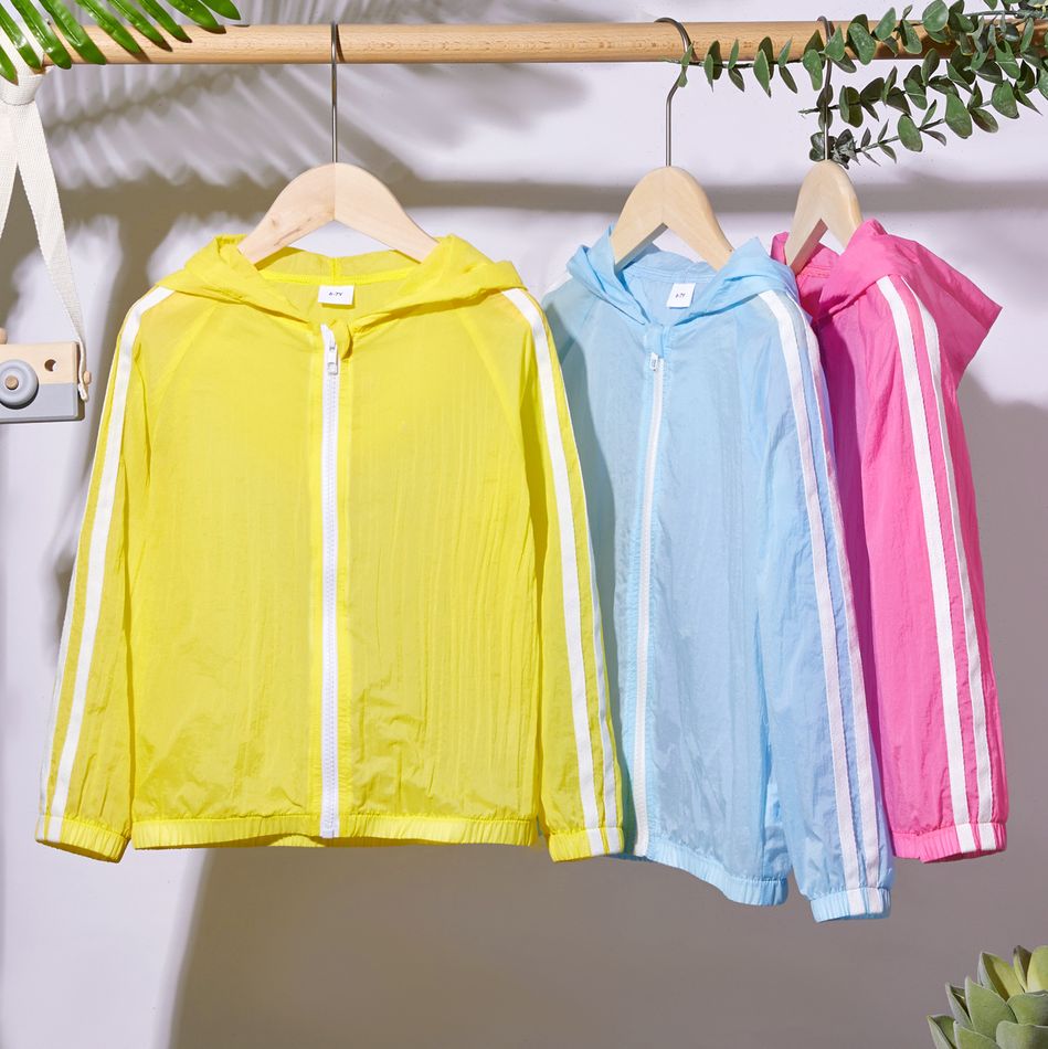 Criança Unissexo Costuras de tecido Cor sólida Blusões e casacos Amarelo big image 2