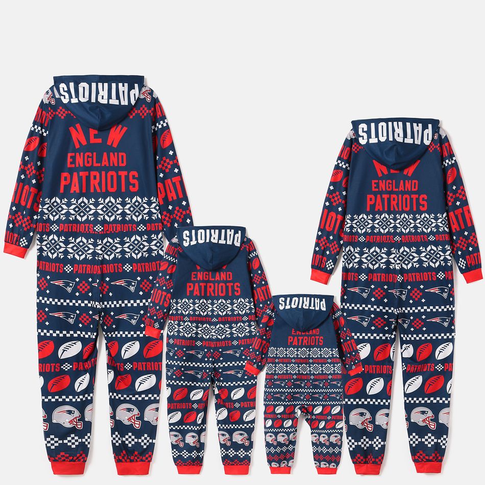 NFL Look de família Manga comprida Conjuntos de roupa para a família Pijamas (Flame Resistant) Azul Escuro big image 2