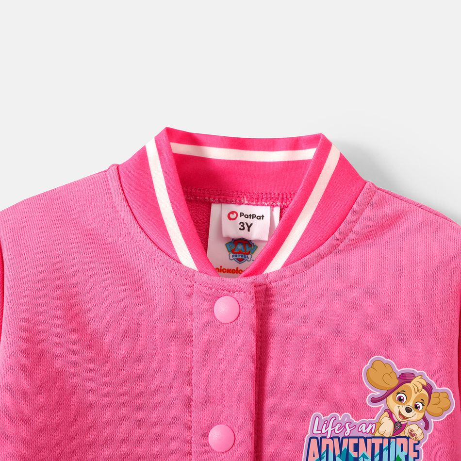 PAW Patrol Toddler Boy/Girl Front Buttons Cotton Jacket Pink big image 5