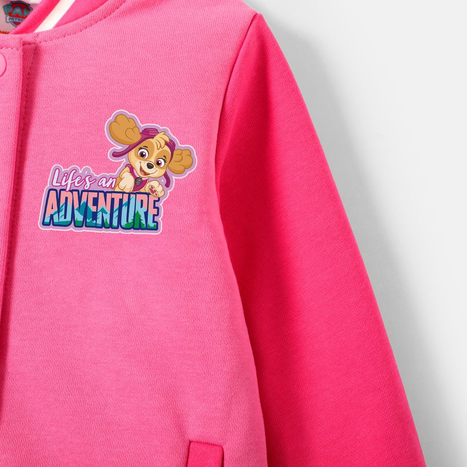 PAW Patrol Toddler Boy/Girl Front Buttons Cotton Jacket Pink big image 4