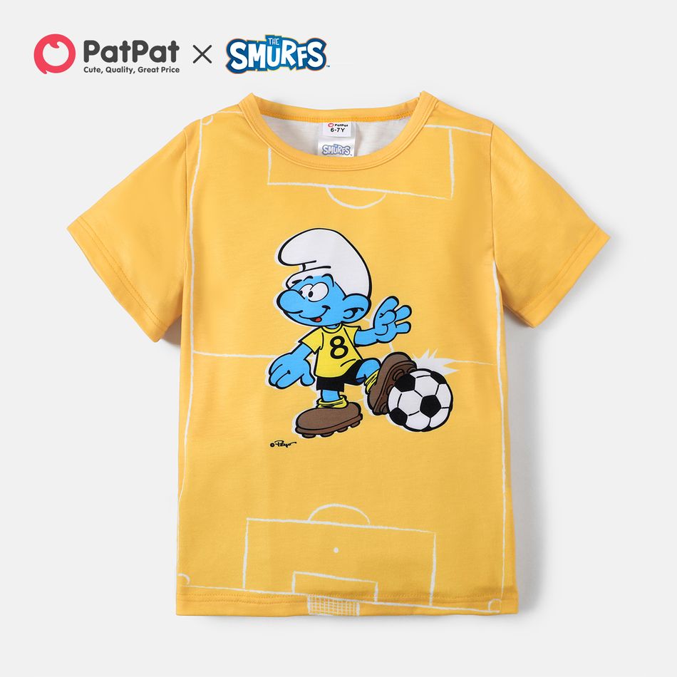 Smurfs Kid Boy Sporty Short-sleeve Tee Yellow