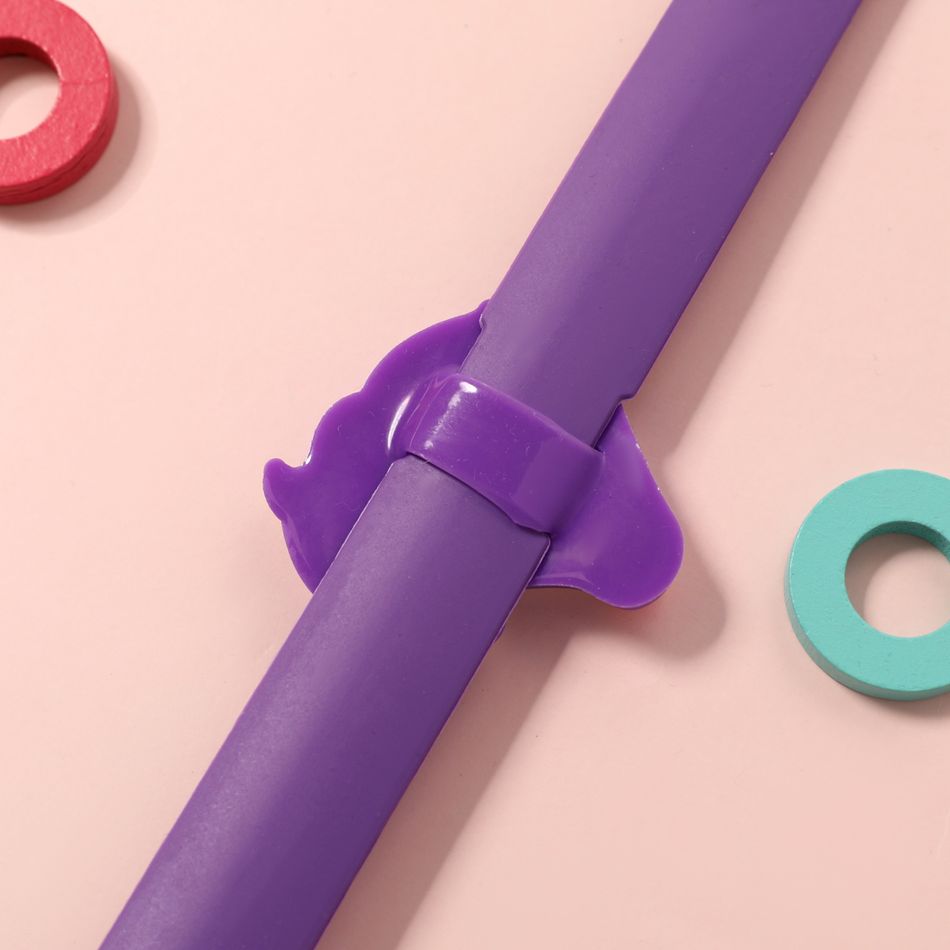 Toddler / Kid 3D Cartoon Unicorn Watch Bracelet Slap Wristband Watch (With Packing Box) (With Electricity) Light Purple big image 3