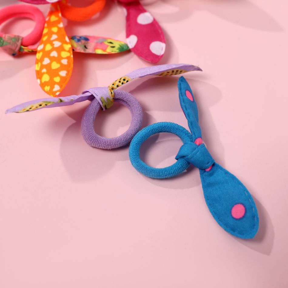 Confezione da 20 fascette per capelli con orecchie di coniglio per ragazze (colore casuale) Colore-A big image 4