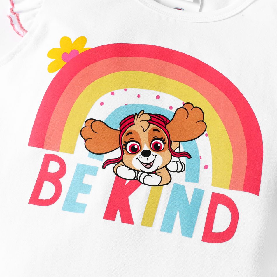 Patrulha Canina 2 unidades Criança Menina Extremidades franzidas Casual Cão conjuntos de colete Branco big image 4