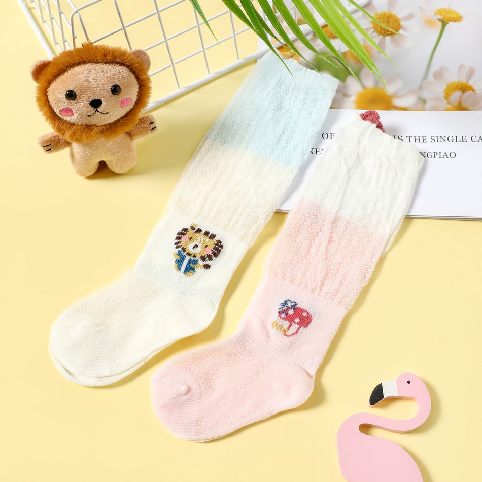 Baby / Toddler Cartoon Graphic Colorblock Stockings Socks Red