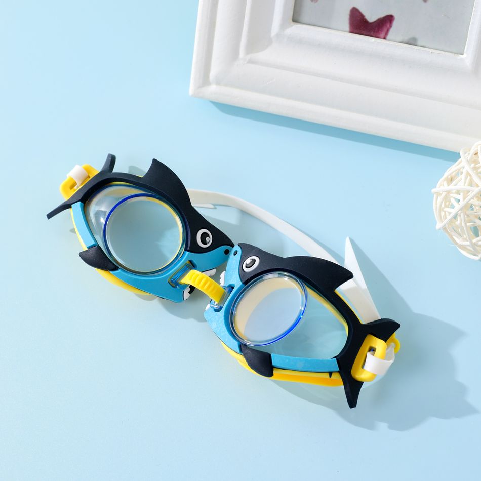 Kids Cartoon Swim Goggles Snorkel Diving Goggles Waterproof Swimming Goggle Blue big image 1