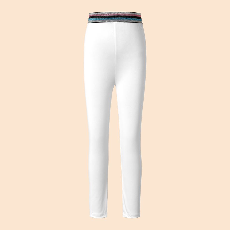 Kid Girl Elasticized Leggings & Tights White