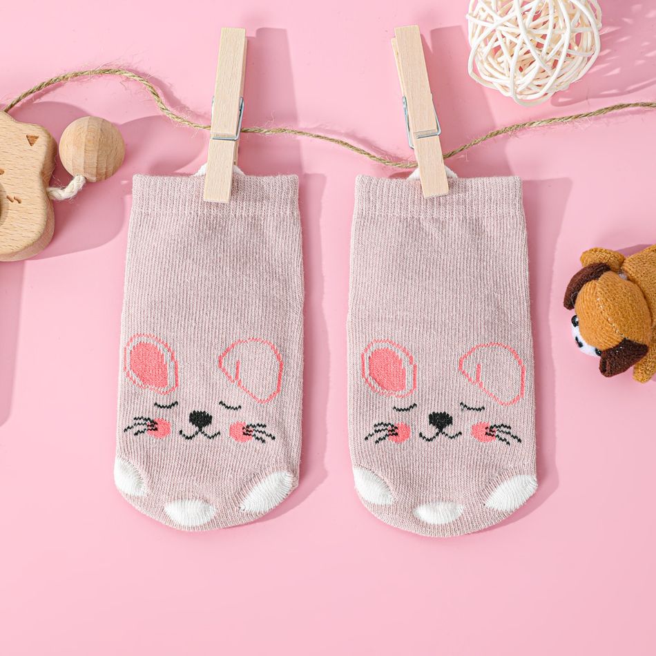 Baby / Toddler Adorable Cartoon Non-slip Socks Pink