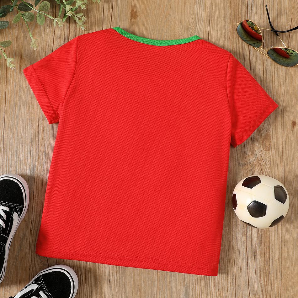 Kid Boy  Number Sports T-shirt Red big image 2