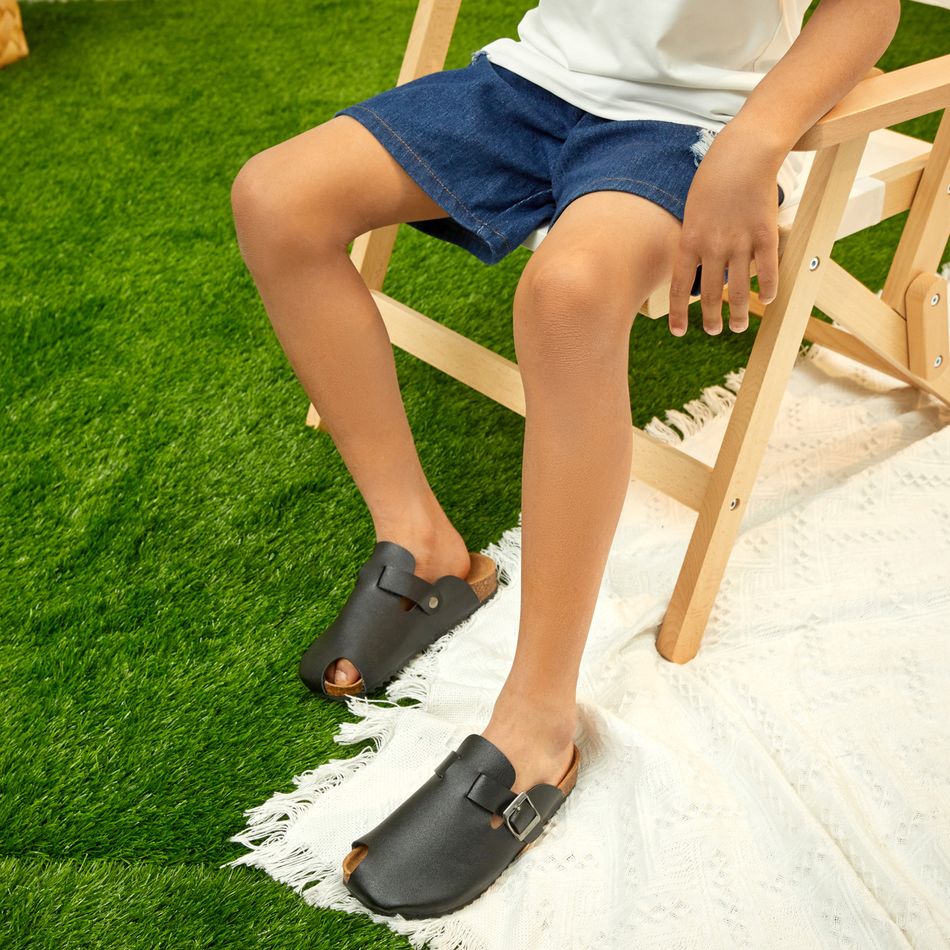 Toddler / Kid Adjustable Buckle Sandals Black big image 5