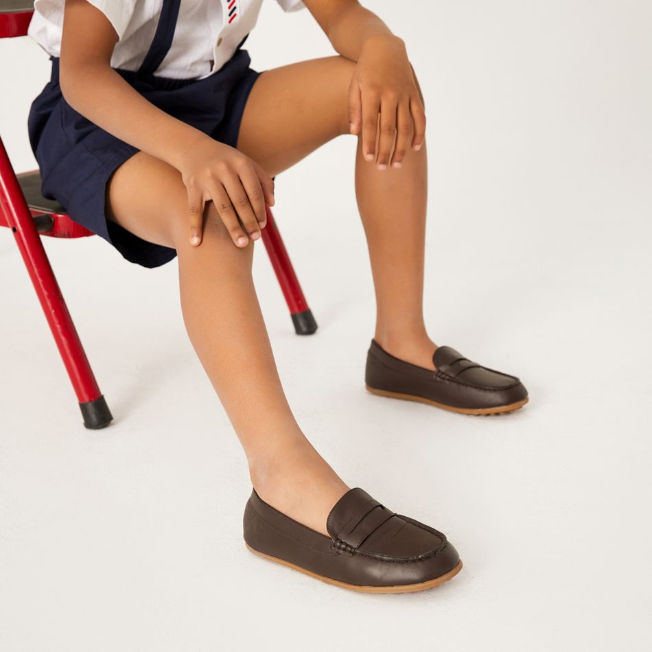Toddler / Kid Brown Loafer Shoes Brown