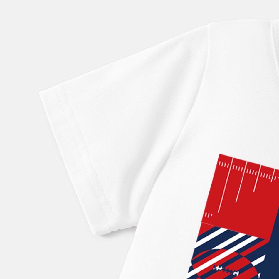 NFL Family Matching Patriots Short-sleeve Cotton Tee White big image 8