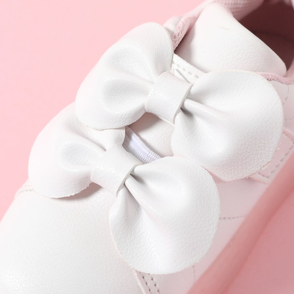 Toddler Dual Bow Decor LED Sneakers Pink big image 4