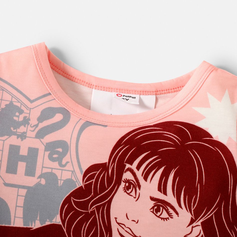 Harry Potter Toddler Boy/Girl Figure Print Short-sleeve Tee pink big image 4