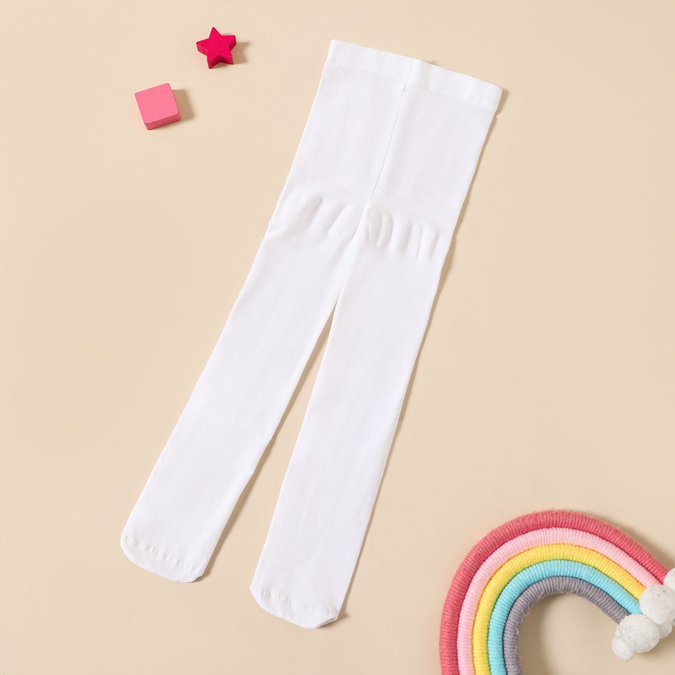Toddler / Kid Velvet Stockings Pantyhose Dance Leggings White big image 3